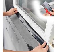 Self-Adhesive Rubber Rain Deflector for Windows Cuttable Weatherproof Drip Guard Outdoor Water Barrier for Patios & Porches 5.5cm Wide x 2m Long