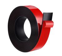 Self Adhesive Rubber Strip, 300cm(L) ×25mm(W) x1.5mm(T) Solid Rubber Seal Strip Neoprene Tape Roll for DIY Gaskets Pads Seals Crafts Protection Warehouse Flooring