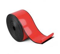 Self-Adhesive Rubber Strips, 50 mm x 3 mm x 3 m, Solid Rubber Profile, Neoprene Rubber Strips, for Seals, Flooring