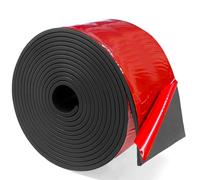 Self-Adhesive Rubber Strips, 75 mm x 3 mm x 3.2 m, Non-Slip Rubber Tape, Black, Neoprene Rubber Pad for DIY Seals, Flooring, Protection, Buffering, Anti Vibration & Non-Slip