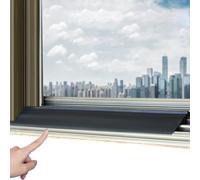 Self-Adhesive Rubber Weather Seal Strip, No Drill Rain Blocker for Door and Window Gaps, Durable Anti-Aging and Cuttable