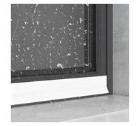 Self-Adhesive Rubber Weather Strip for & Doors - 2.5cm x 6m, White Rain & Draft Seal Bar, Ideal for Showers, Energy Efficiency & Noise Reduct