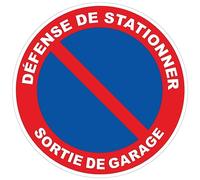Self Adhesive Safety Sign - Rigid Round Laminated Laminated Waterproof UV Resistant Parking Space 24cm Diameter