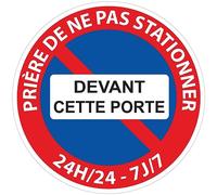 Self Adhesive Safety Sign, Rigid, Round, Self Adhesive, Laminated, Waterproof and UV Resistant, Diameter 24 cm