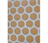 Self adhesive Screw Covers 14mm, Beech, Mahogany Or Washed/Light Pine Pack 50 (Beech)