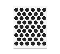 Self-Adhesive Screw Hole Stickers - Peel Stick Dust Proof Tape, Water Resistance PVC Caps for Wood Cabinets, Furniture, Drawer, Wardrobe, Kitchen, Table (Black, 14 mm)