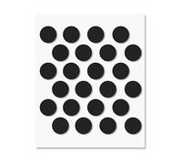 Self-Adhesive Screw Hole Stickers - Peel Stick Dust Proof Tape, Water Resistance PVC Caps for Wood Cabinets, Furniture, Drawer, Wardrobe, Kitchen, Table (Black, 20 mm)