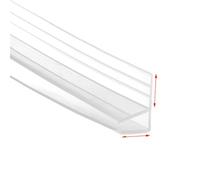 Self-Adhesive Sealant Strip 1M 6-12mm F U H Shape Silicone Rubber Glass Door Sealing Strips Multicolor(Type1)