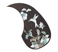 Self Adhesive Shape Guitar Guard 1PC Professional Folk Acoustic Guitar Pickguard Self-adhesive Pick Sticker Rosewood Water Drop