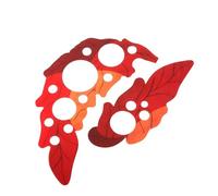 Self Adhesive Shape Guitar Guard 41 Inch Acoustic Guitar Pickguard Red PVC Grape Leaf Pick Sticker