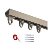 Self-Adhesive Shower Curtain Divider & Rail, No Drill Easy Installation, Waterproof & Durable Bath Solution for Space Separation & Privacy