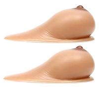 Self Adhesive Silicone Breast Forms Fake Breast Forms Lifelike Nipple for Crossdress Cosplay Transvestite Mastectomy Prosthesis(D Cup:1000g)