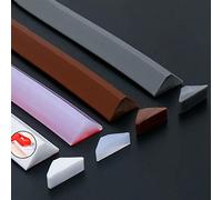Self-adhesive Silicone Shower Seal Strip, Foldable Shower Threshold, Wet and Dry Separation Flexible Waterproof Sealing Strip for Bathroom Shower Door, 120cm