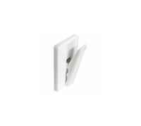 Self Adhesive Sprung Bill Clip Note Holder Bulk Hardware Plastic White Pack of 3