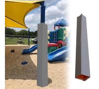 Self-Adhesive Square Pole Padding All-Weather Column Protector for Garage Basement & Gym - Fits 3x3 to 8x8 Poles Ideal for Safety & Impact Protection