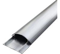 Self-Adhesive Stainless Steel Cable Raceway, Waterproof Floor Cord Cover for Home/Office Cable Management, Silver, Size No.5 - Sleek & Durable Solution for Tidy Spaces