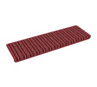 Stair Treads 15pcs Red 65x21x4cm 100% Polypropylene Self-Adhesive Non-Slip Home