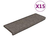 Self-adhesive Stair Mats Stair Treads Protector Rug Sisal-Look 15 pcs vidaXL