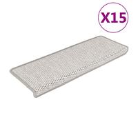 Self-adhesive Stair Mats Stair Treads Protector Rug Sisal-Look 15 pcs vidaXL