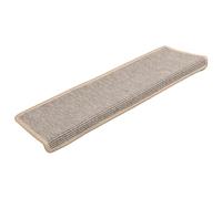 vidaXL Stair Mats 15 pcs 65x21x4 cm Silver Rectangular Edge