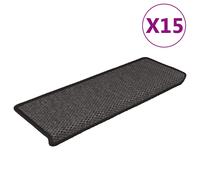Self-adhesive Stair Mats Stair Treads Protector Rug Sisal-Look 15 pcs vidaXL