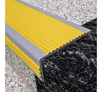 Self Adhesive Stair Nose, Non-Slip PVC Commercial Rubber Stair Nosing for Enhanced Safety in Preschools, Hospitals, Senior Housing
