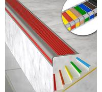 Self-Adhesive Stair Step Transition Strip,Non-Slip Step Edge Protector,Flexible Rubber Stair Edge Protector,indoor stair nosing Guard Strip,Safety Corner Edge Guard Strip,Fire retardant waterproof. (