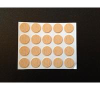 Self Adhesive Stick on Screw Hole Cap Covers 13mm Beech