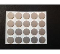 Self Adhesive Stick on Screw Hole Cap Covers 13mm (Silver)