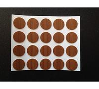 Self Adhesive Stick on Screw Hole Cap/Covers 13mm - Various Colours (Medium Walnut)