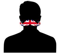 Self Adhesive Stick on Union Jack Party Moustache (1)