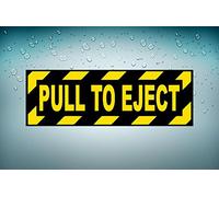 Self-adhesive sticker -, car, aeroplane, aviation, airport, pull to eject