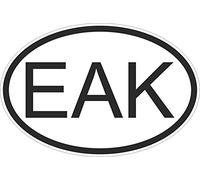 Self-Adhesive Sticker Motorcycle Oval Code Countries Car Flag Kenya Kenyan EAK