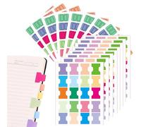 Self-Adhesive Sticky Markers, Index Tabs, 8 Pieces, Sturdy Pastel Annotating Tabs, Page Marker, Book Tabs, Dividers for Notebooks, Calendars, Planners
