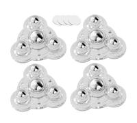 Self Adhesive Swivel Castors - 4-Piece Swivel Pulley, Load Capacity Wheel, Practical Solution for Small Furniture, Home Office, Storage Cabinet, Table, Chair, Easy Mobility Attachments, transparent