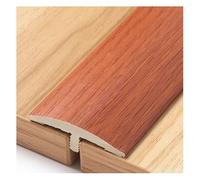 Self-Adhesive T-Shape Floor Transition Strip, Wood & Carpet to Tile - Eco-Friendly PVC, Durable & Fade-Resistant - Perfect for Doorways, Room Entrances & Uneven Floors(Rosewood)
