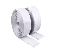 Self Adhesive Tape,5m Double Sided Sticky Heavy Duty Hook and Loop Tape, Strips for Fabric with Back Sticky Glue 25mm White