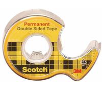 Scotch Double-Sided Self-Adhesive Tape 136D – With Dispenser, 12 mm x 6.3 m