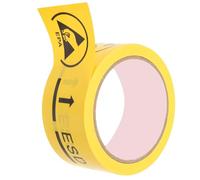 Self Adhesive Tape Good Warning Effect and Strong Adhesion Electrostatic Warning Tape Double Sided for Electronic Products and Boxes, Suitable for Houses and Outdoor Use
