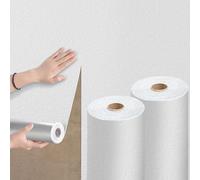 Self Adhesive Thermal Insulation Wallpaper, Self-Adhesive Peel and Stick 3mm Thick Wallpapers for Bad Walls, XPE Foam White Wallpaper for Bedroom Living, Room Dining, Kitchen, Office, Flat,5 Roll