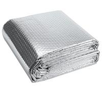 Self Adhesive Thermal Wall Insulation Roll and Adhesive Bubble Wrap Insulation Roll Foil Radiator Heat Deflector Foil Loft Insulation Roll Foil(1x10m)