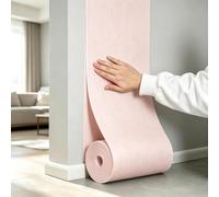 Self Adhesive Thermal Wallpaper,Insulating Thermal Wallpaper 5mm Thick | Adhesive Thermal Insulation Panel with Aluminum Backing, Thermal Insulation, Moisture-Resistant(Pink,500X50X0.5CM)
