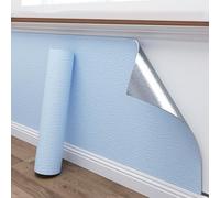 Self Adhesive Thick Thermal Wallpaper for Bad Walls 3mm Insulating Wallpaper Peel and Stick Textured Waterproof Damp Proof for Bedroom Kitchen Living Room, White