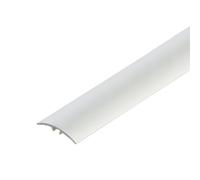 Self Adhesive Threshold Door Bar Strip 900mm x 37mm Floor Transition Strip for Laminate Flooring, Carpet, Tile & Vinyl, Hidden Fixing Door Threshold Trim with Height Adjusters (Silver, 37mm)