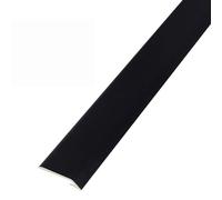 Self Adhesive Threshold Strip, PVC Floor Transition Edging Trim for Laminate/Tile/Vinyl, Doorway Seam Cover Bar to Bridge The Height Gap/Black
