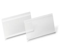 Self Adhesive Ticket Label Holder Document Pocket - 10 Pack - 150 x 67mm Durable Clear 12 Pack