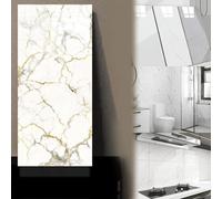 Self-Adhesive Tiles for The Kitchen, 10-Pack of Marble Tile Stickers - 60 X 30 Cm, Self-Adhesive Wall Tiles, Waterproof and Strong-adhering (10pcs-30x60cm,CS-4526)