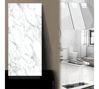 Self-Adhesive Tiles for The Kitchen, 10-Pack of Marble Tile Stickers - 60 X 30 Cm, Self-Adhesive Wall Tiles, Waterproof and Strong-adhering (10pcs-30x60cm,CS-4519)