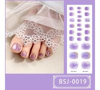 Self-Adhesive Toe Nails Manicure Decals Toe Stickers Art Designs Decals Full Wraps Polish Stickers