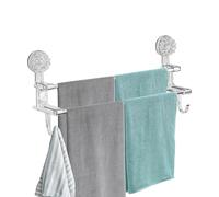 Self Adhesive Towel Rail - Adhesive Towel Rail for Shower Door, Steel Bathroom Towel Rail | Removable Shower Mat Rod, Suction Cup Towel Rail, Towel Rail